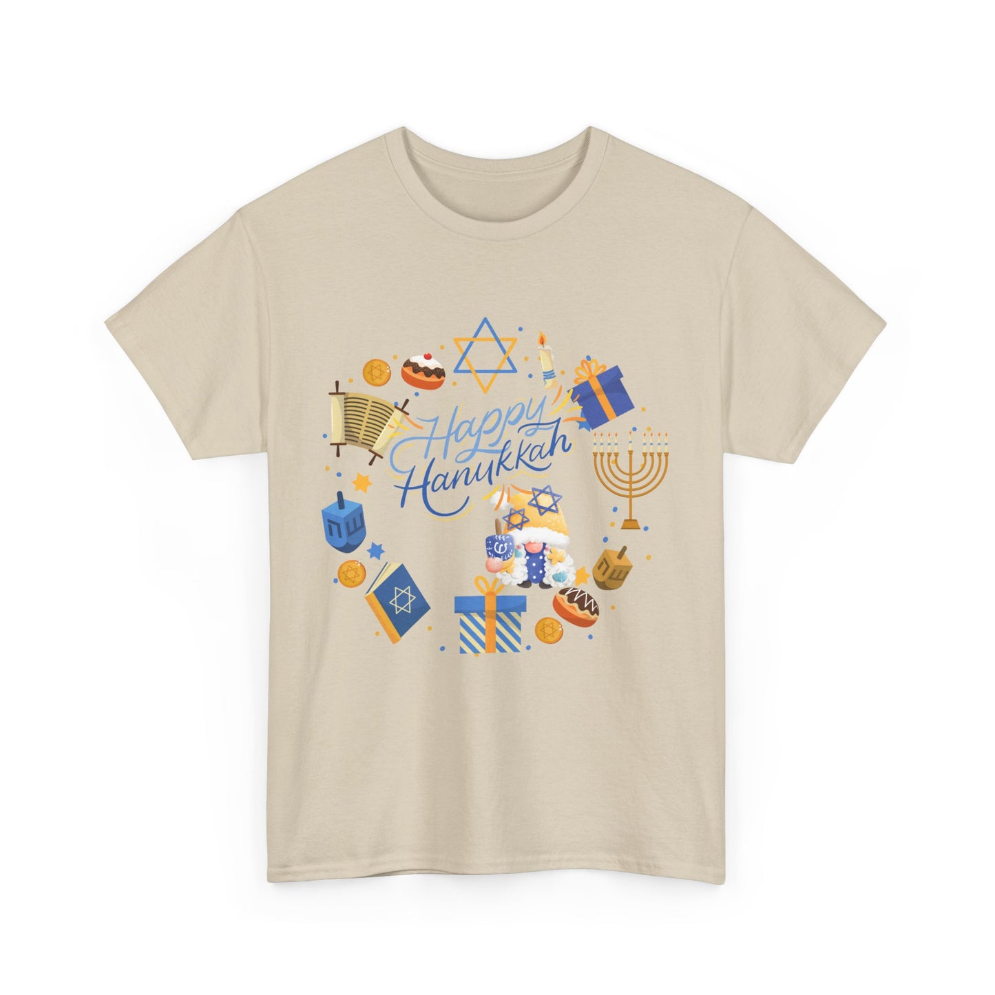 Happy Hanukkah Unisex Heavy Cotton Tee