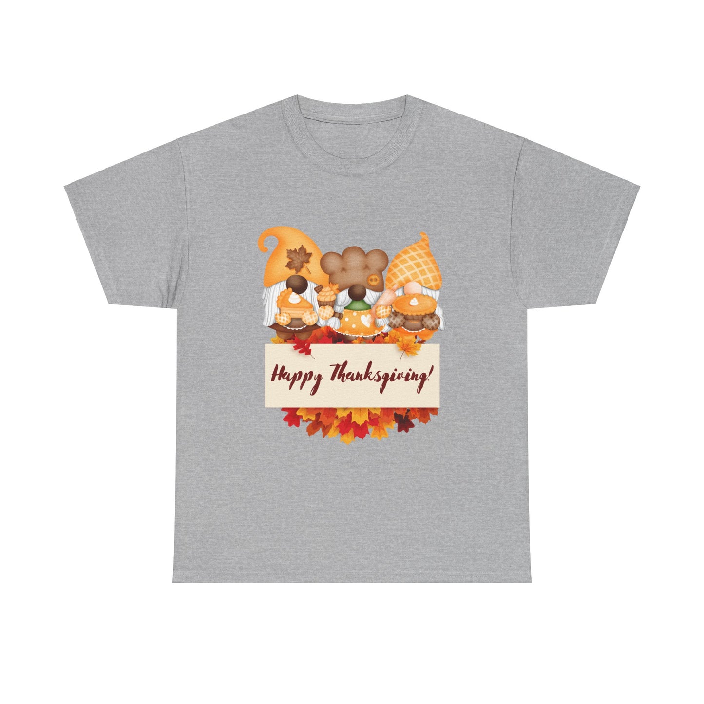 Gnome Thanksgiving Unisex Heavy Cotton Tee