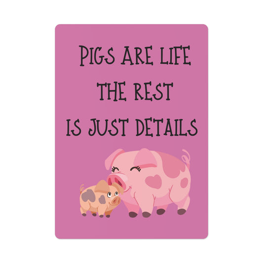 Pigs are Poker Cards