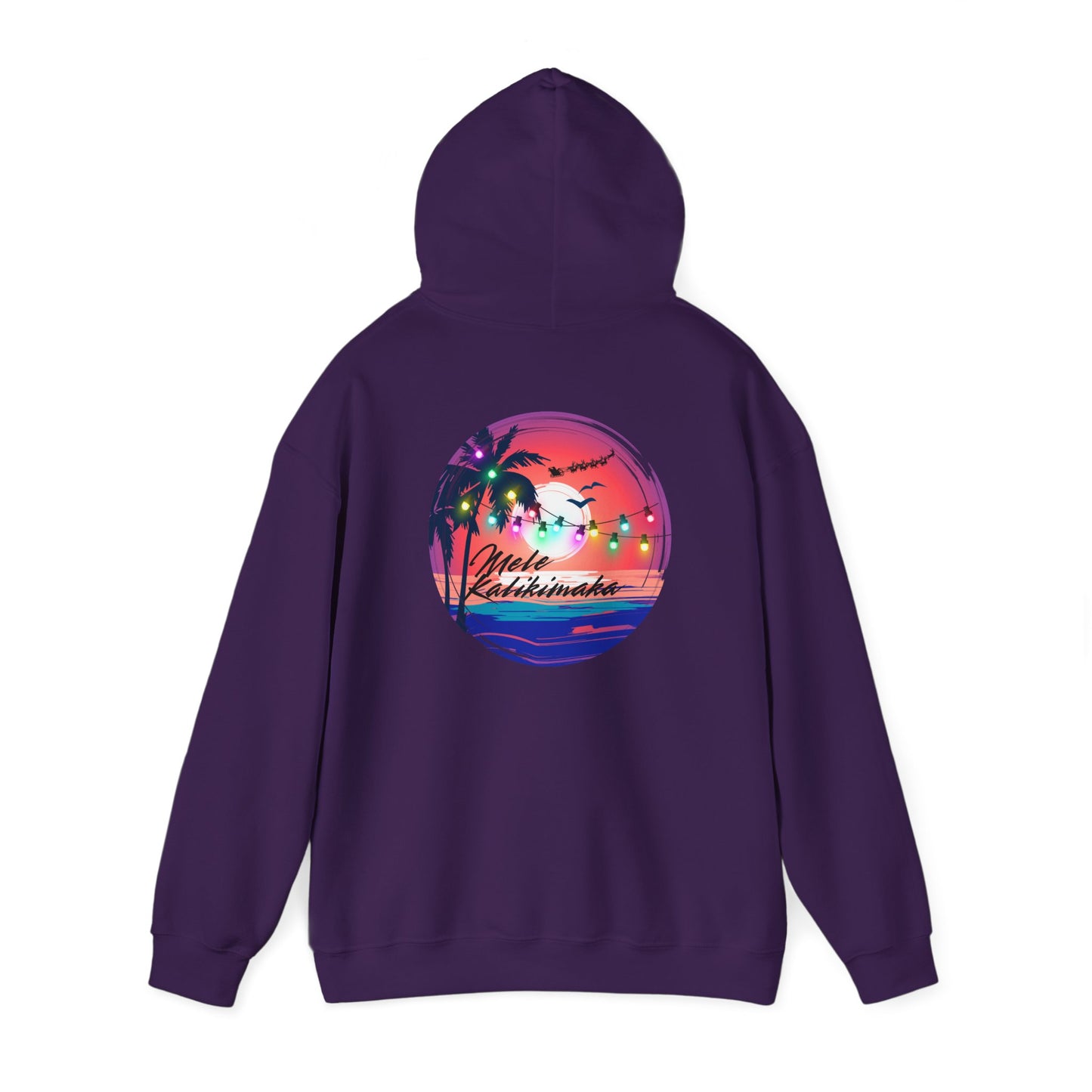Mele Kalikimaka Unisex Heavy Blend™ Hooded Sweatshirt