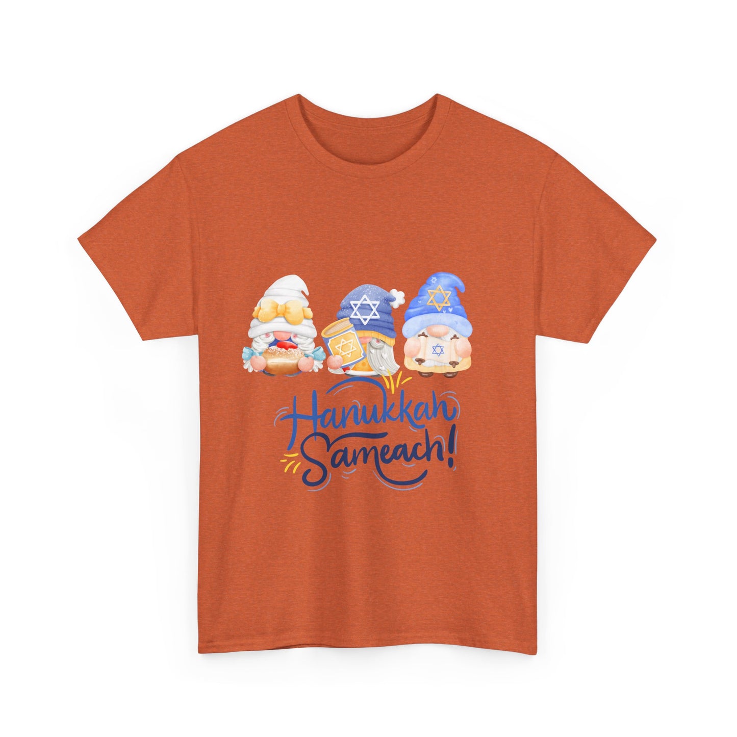 Hanukkah Gnomes Unisex Heavy Cotton Tee