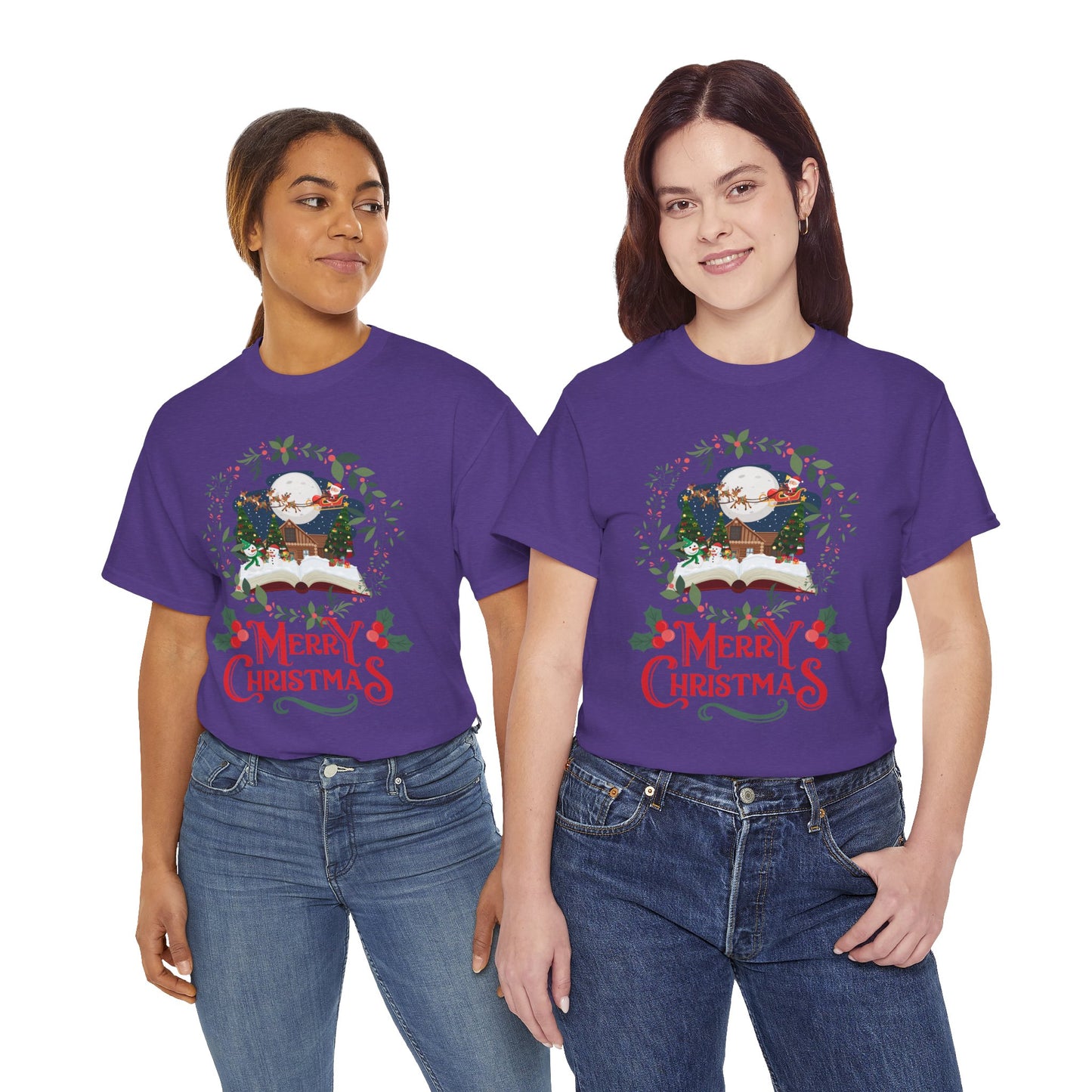 Merry Christmas Unisex Heavy Cotton Tee