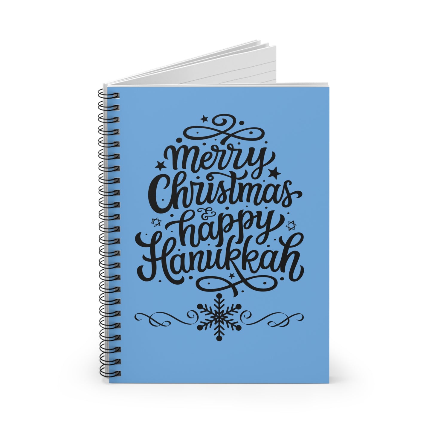 Merry Christmas & Spiral Notebook - Ruled Line