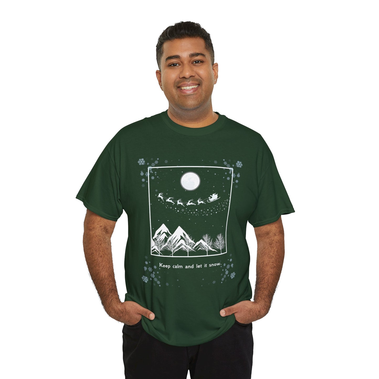Let it Snow Unisex Heavy Cotton Tee