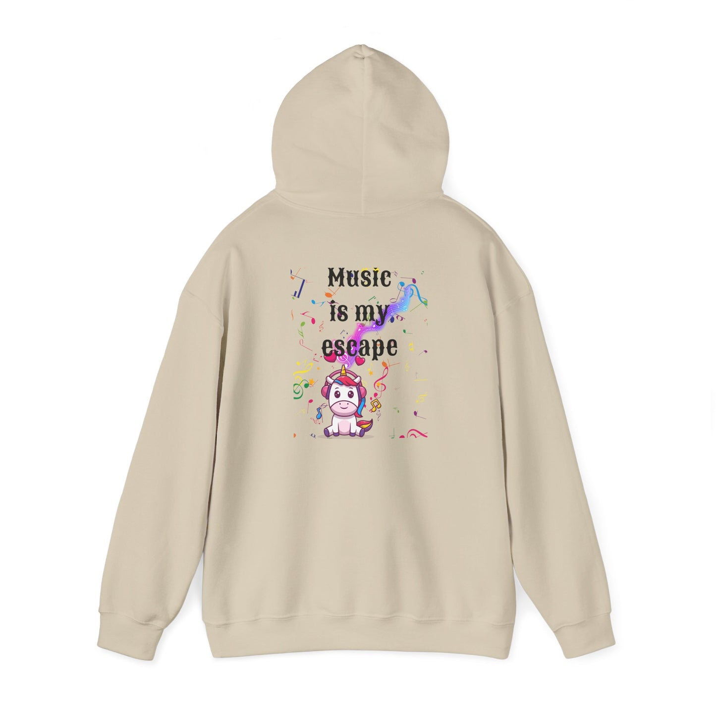 Music is my escape Unisex Heavy Blend™ Hooded Sweatshirt