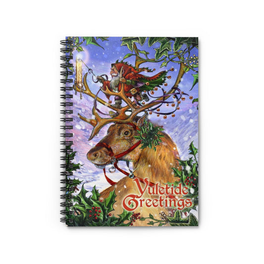 Yuletide Greetings Spiral Notebook - Ruled Line