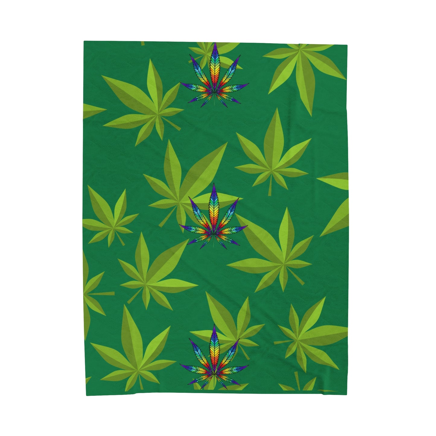 Cannabis Velveteen Plush Blanket