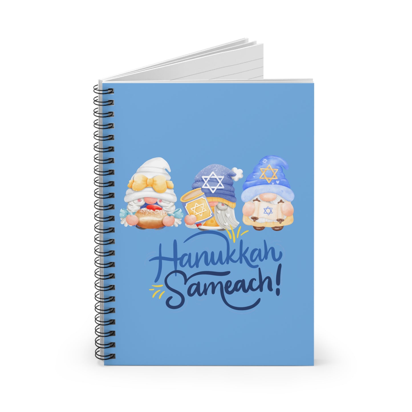 Hanukkah Gnomes Spiral Notebook - Ruled Line