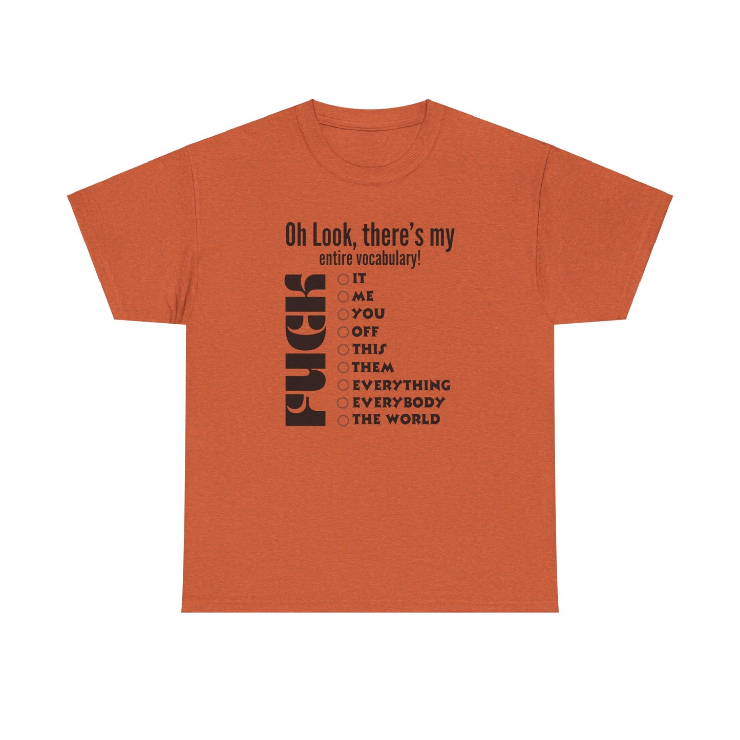 Vocabulary Unisex Heavy Cotton Tee
