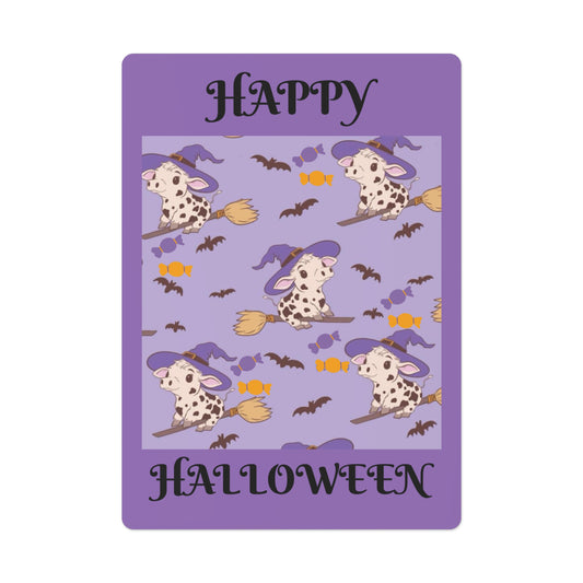 Halloween Cows Poker Cards