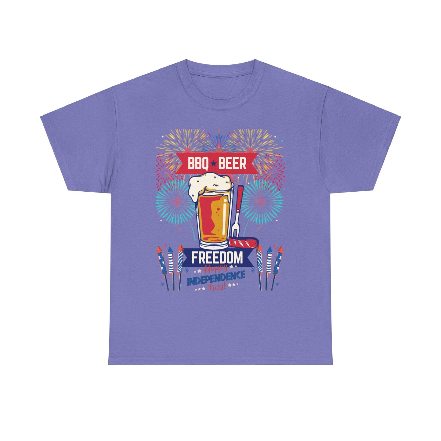 BBQ Beer Unisex Heavy Cotton Tee