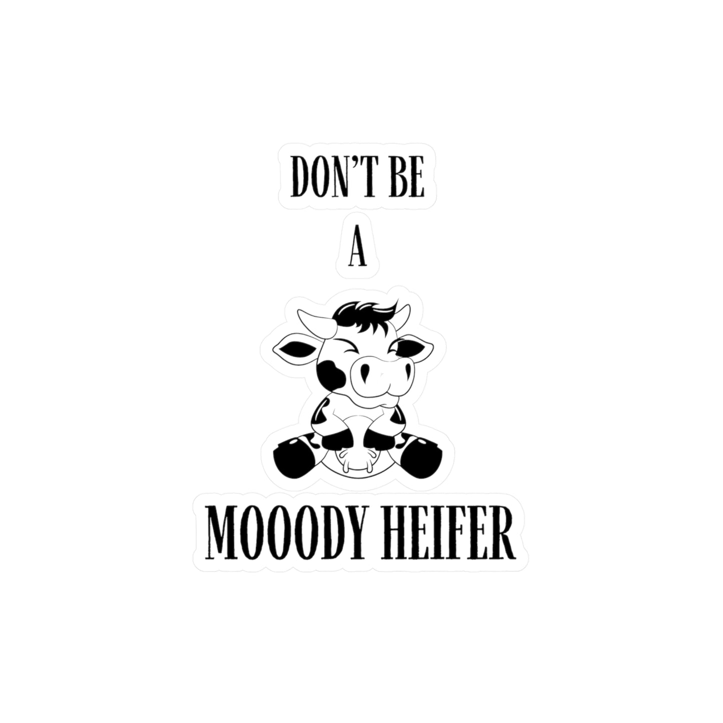 Mooody Kiss-Cut Vinyl Decals