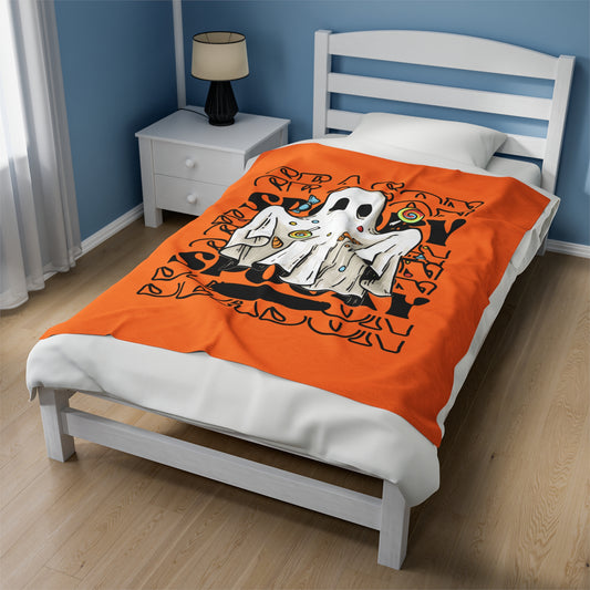 Spooky Season Velveteen Plush Blanket