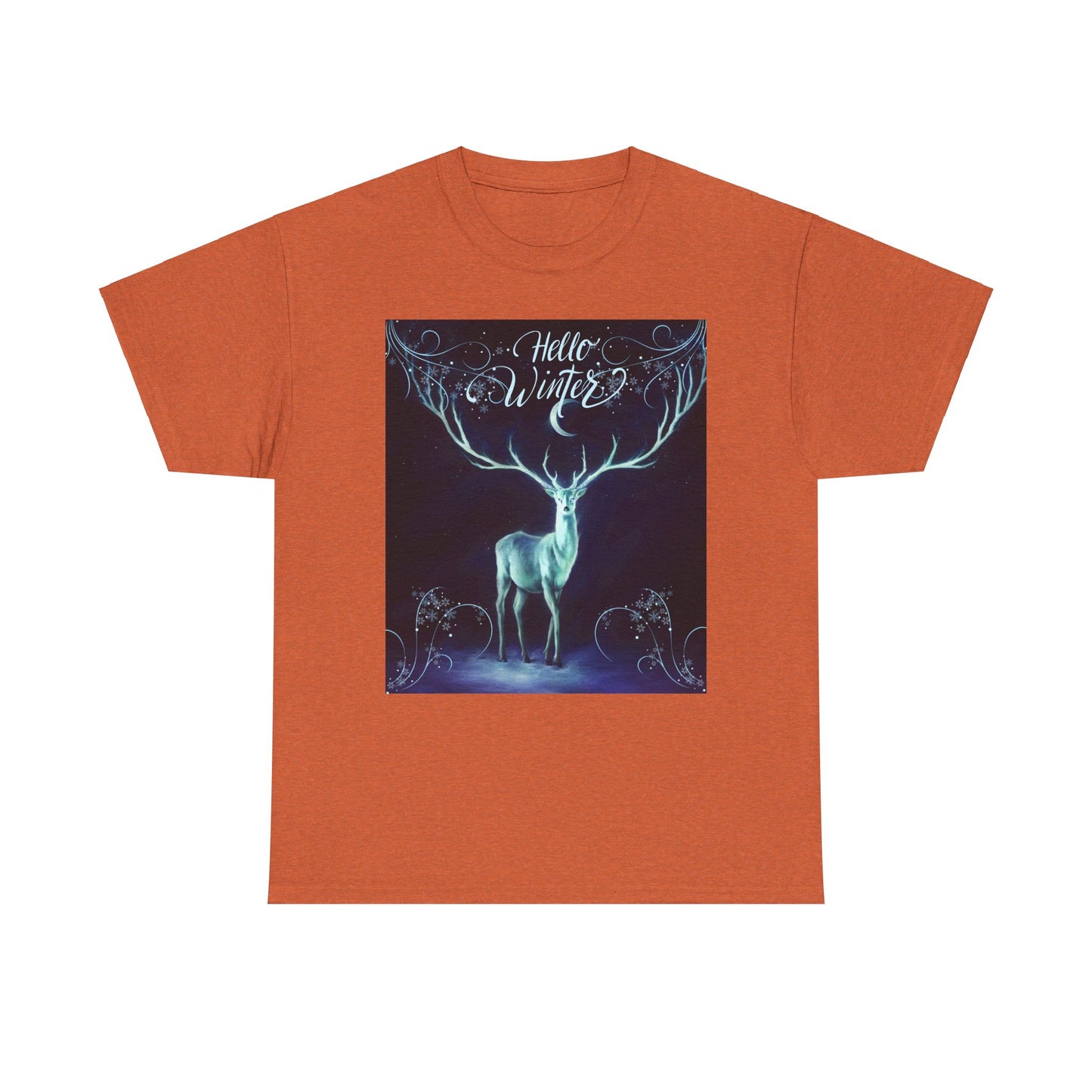 Hello Winter Unisex Heavy Cotton Tee