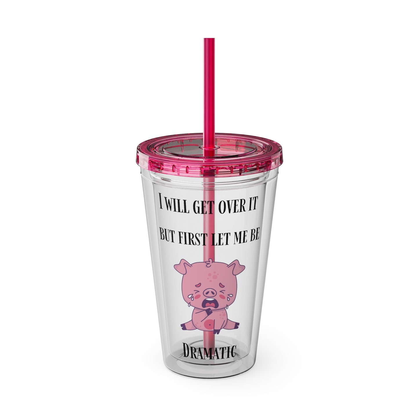 I WILL Sunsplash Tumbler with Straw, 16oz