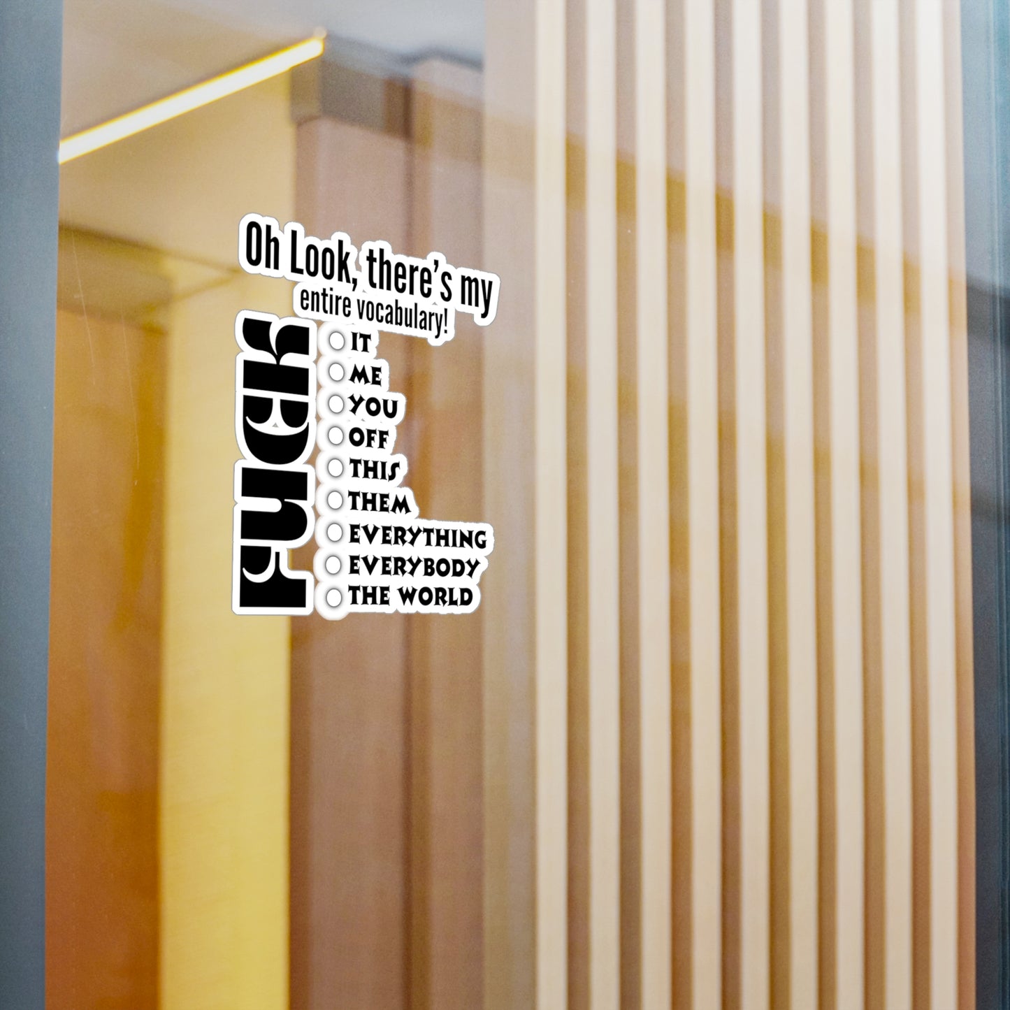 Vocabulary Kiss-Cut Vinyl Decals