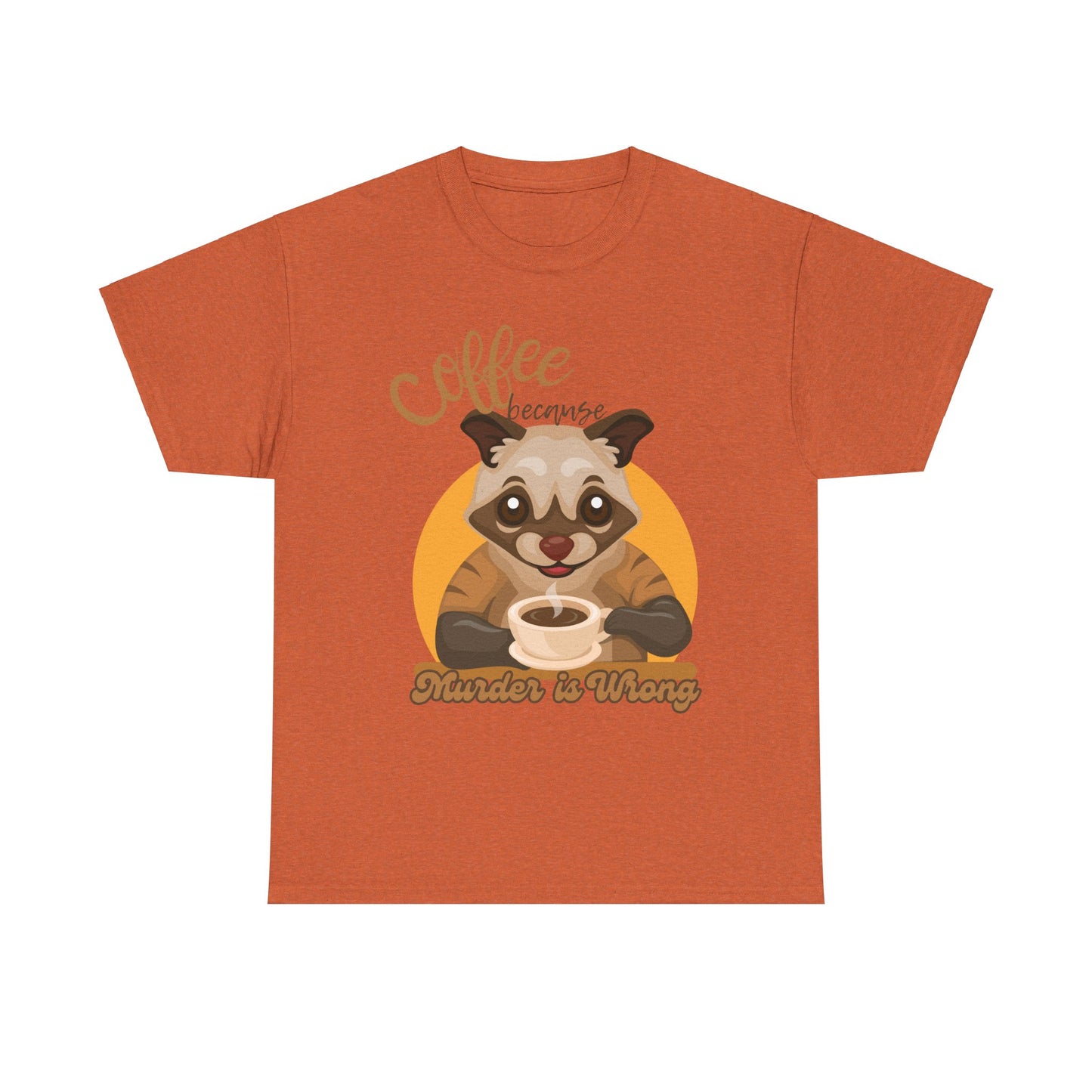 Coffee Unisex Heavy Cotton Tee