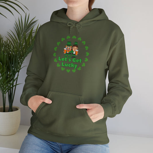 Lets get Lucky Unisex Heavy Blend™ Hooded Sweatshirt