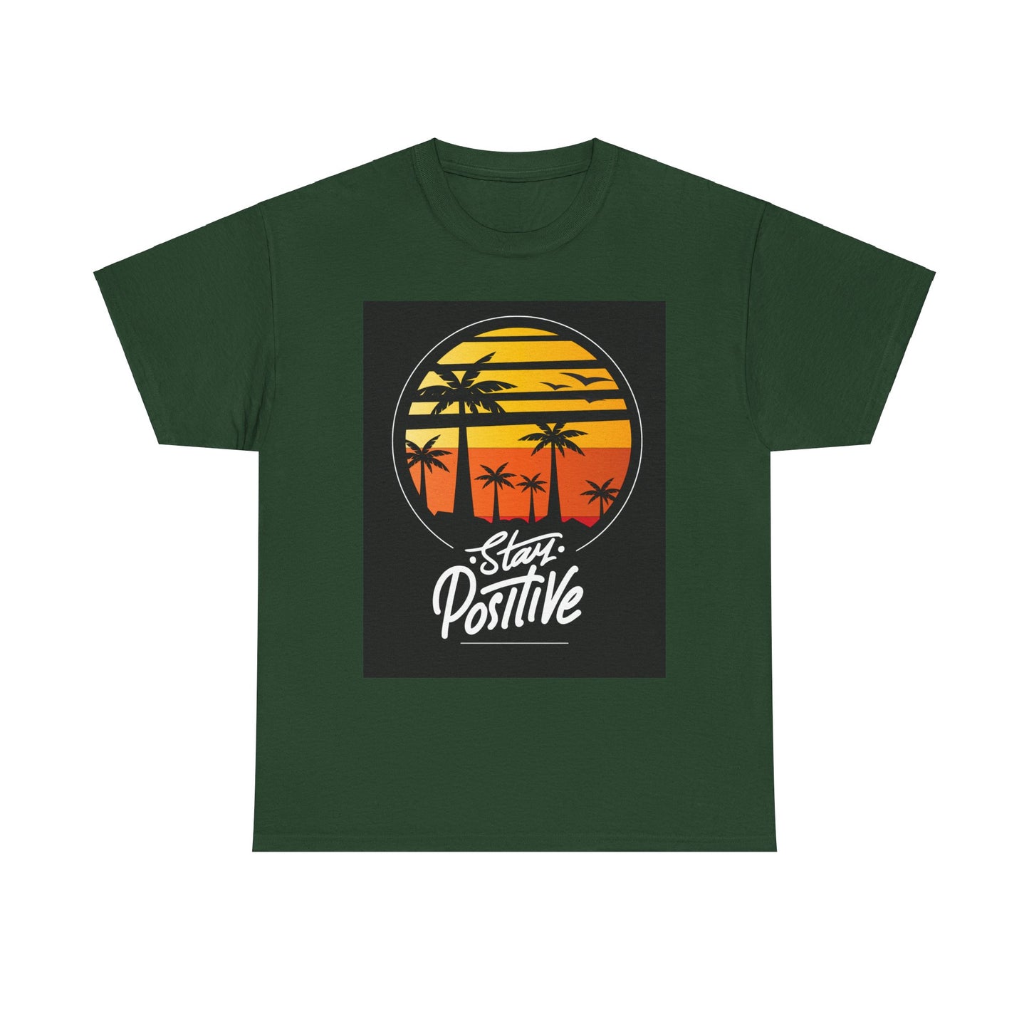 Stay Positive Unisex Heavy Cotton Tee