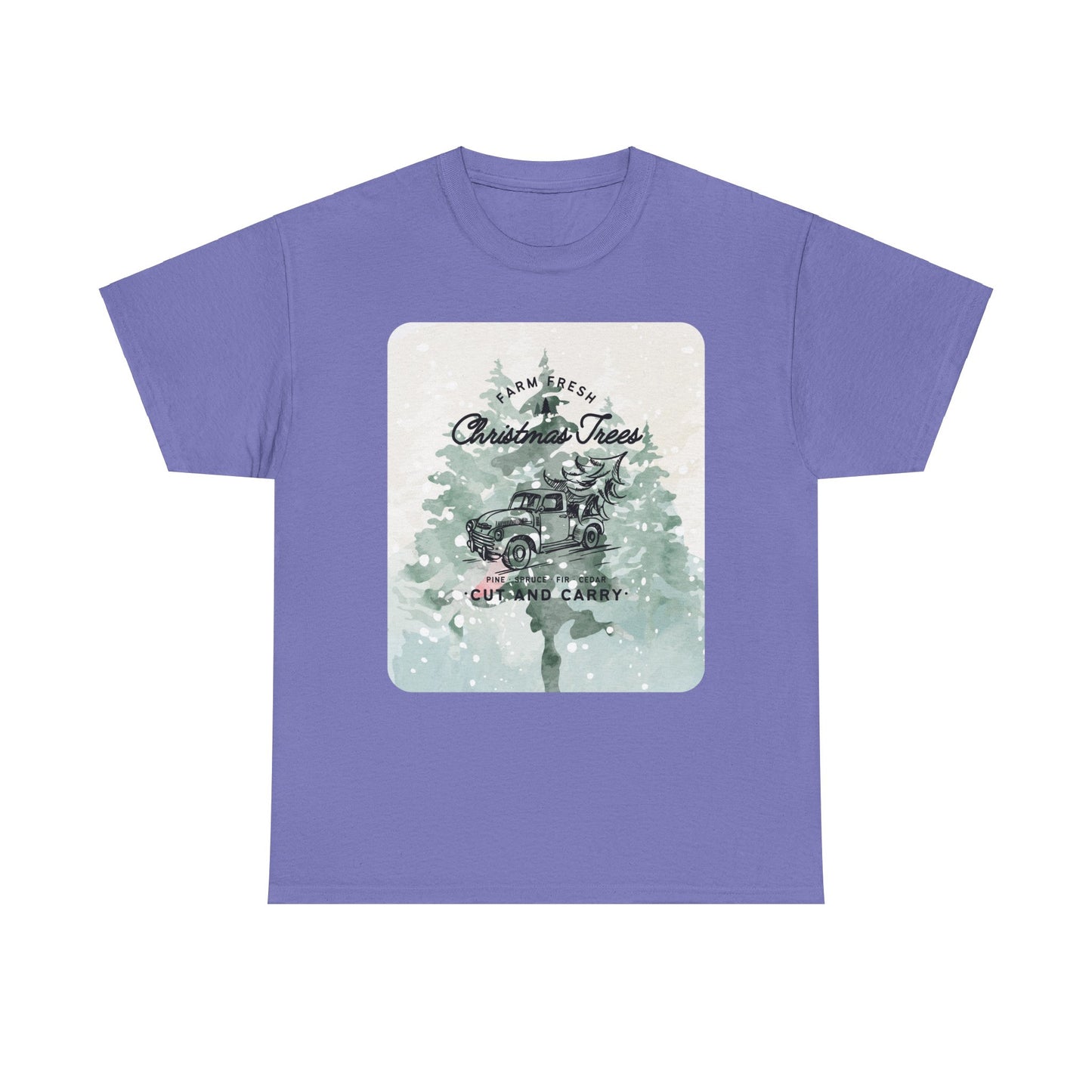 Christmas Trees Unisex Heavy Cotton Tee