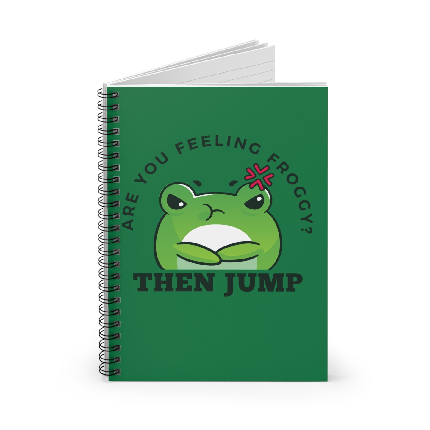 Froggy Spiral Notebook - Ruled Line