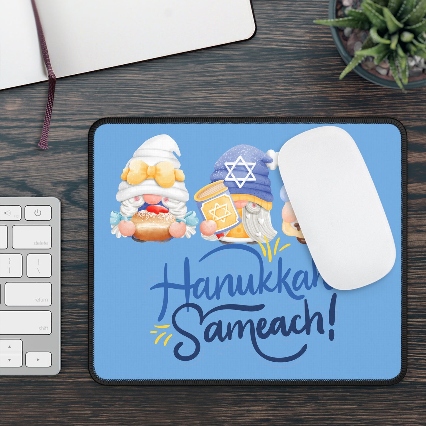Hanukkah Gnomes Gaming Mouse Pad