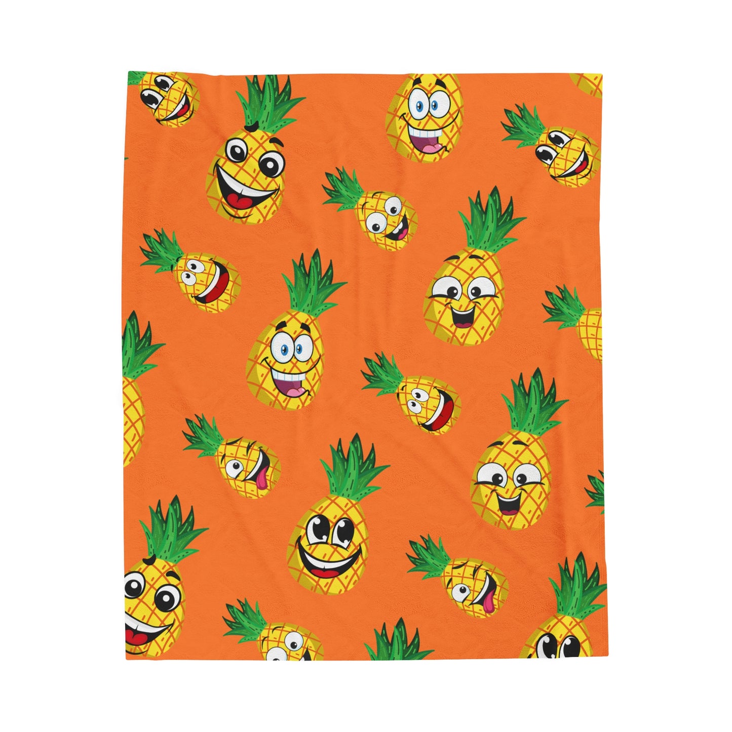 Pineapple Velveteen Plush Blanket