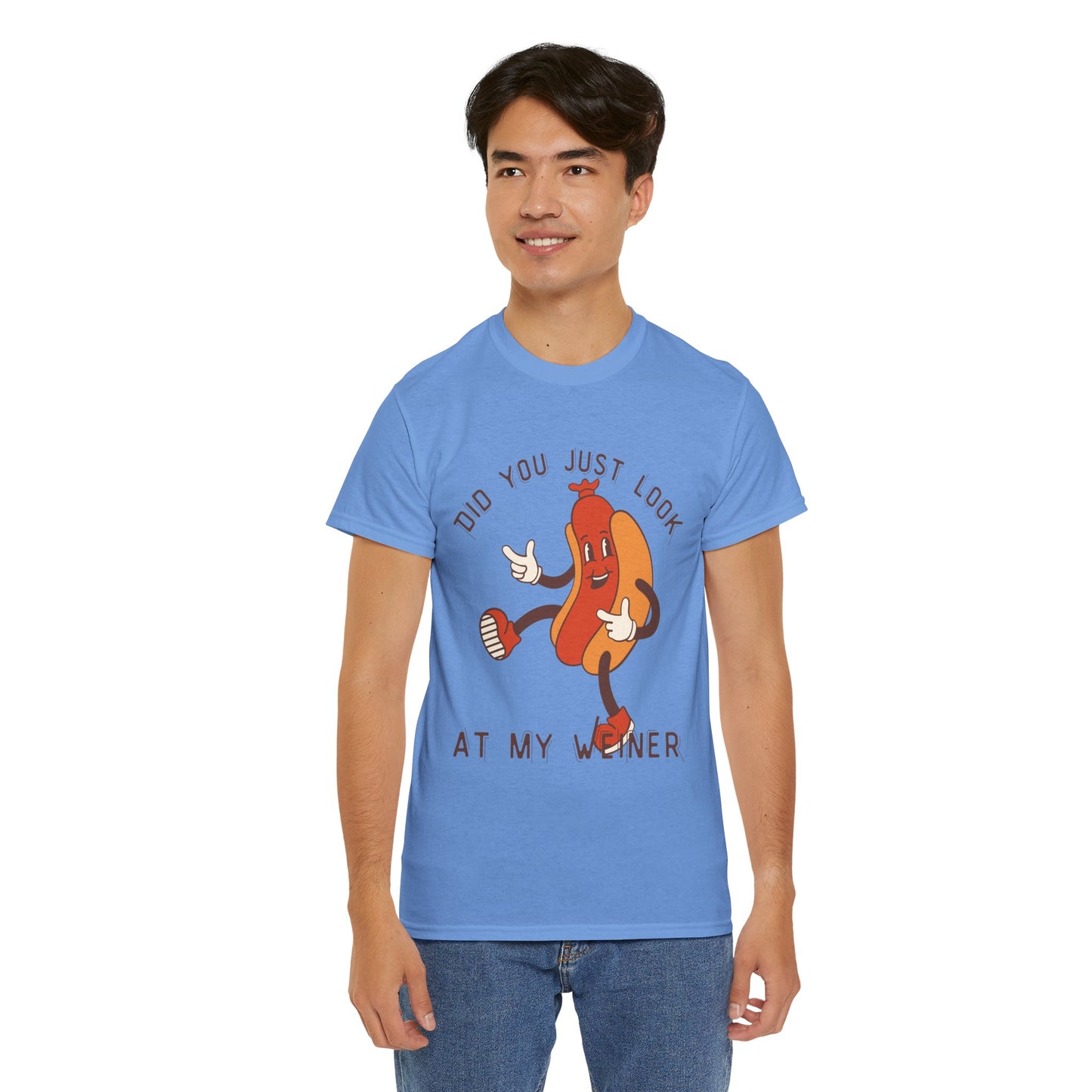Did You Just Look -Unisex Heavy Cotton Tee
