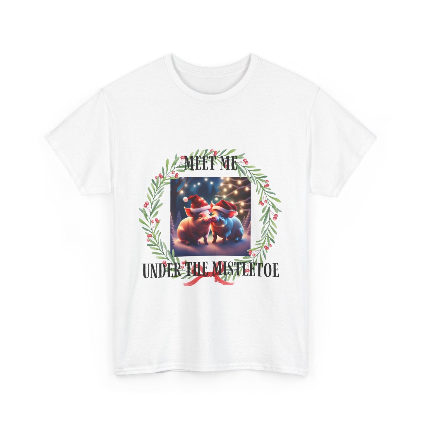 Xmas Pigs Unisex Heavy Cotton Tee
