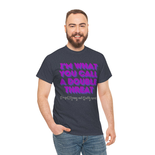 Double Threat Unisex Heavy Cotton Tee