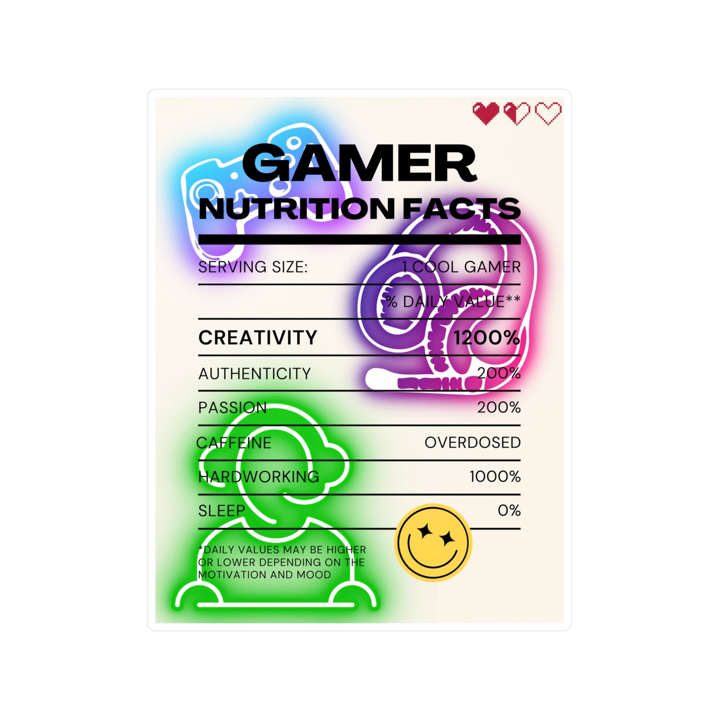 Gamer Kiss-Cut Vinyl Decals