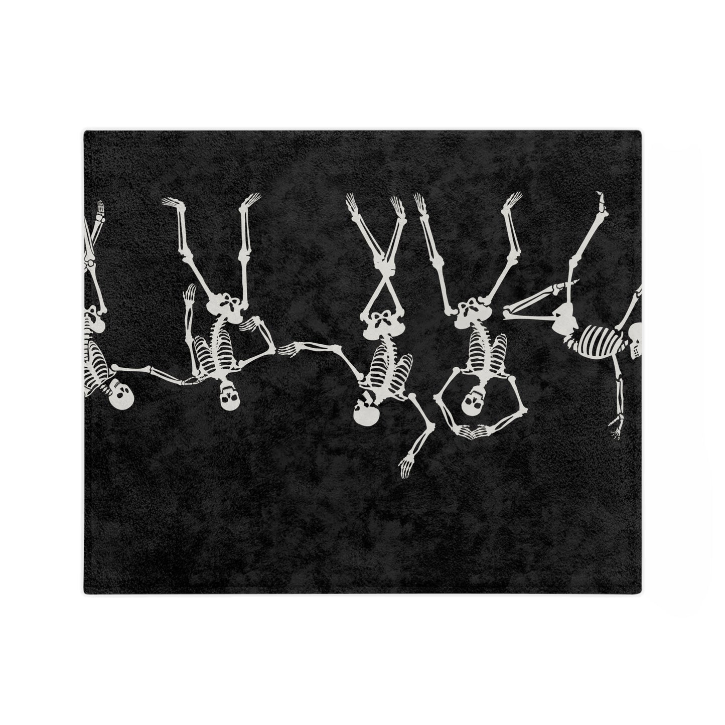 Dancing Skeleton Velveteen Microfiber Blanket