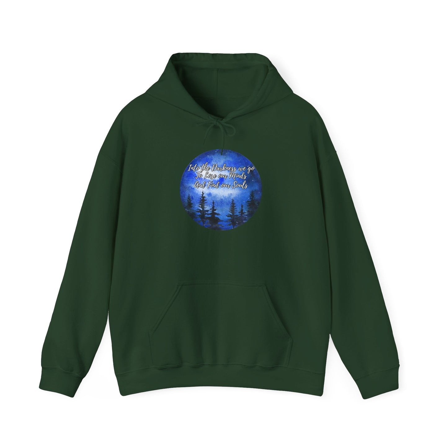 Into Darkness Unisex Heavy Blend™ Hooded Sweatshirt