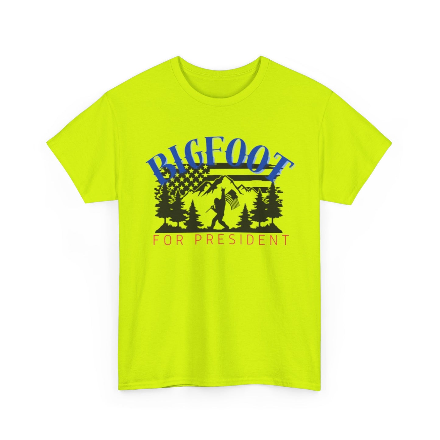 Bigfoot for President Unisex Heavy Cotton Tee