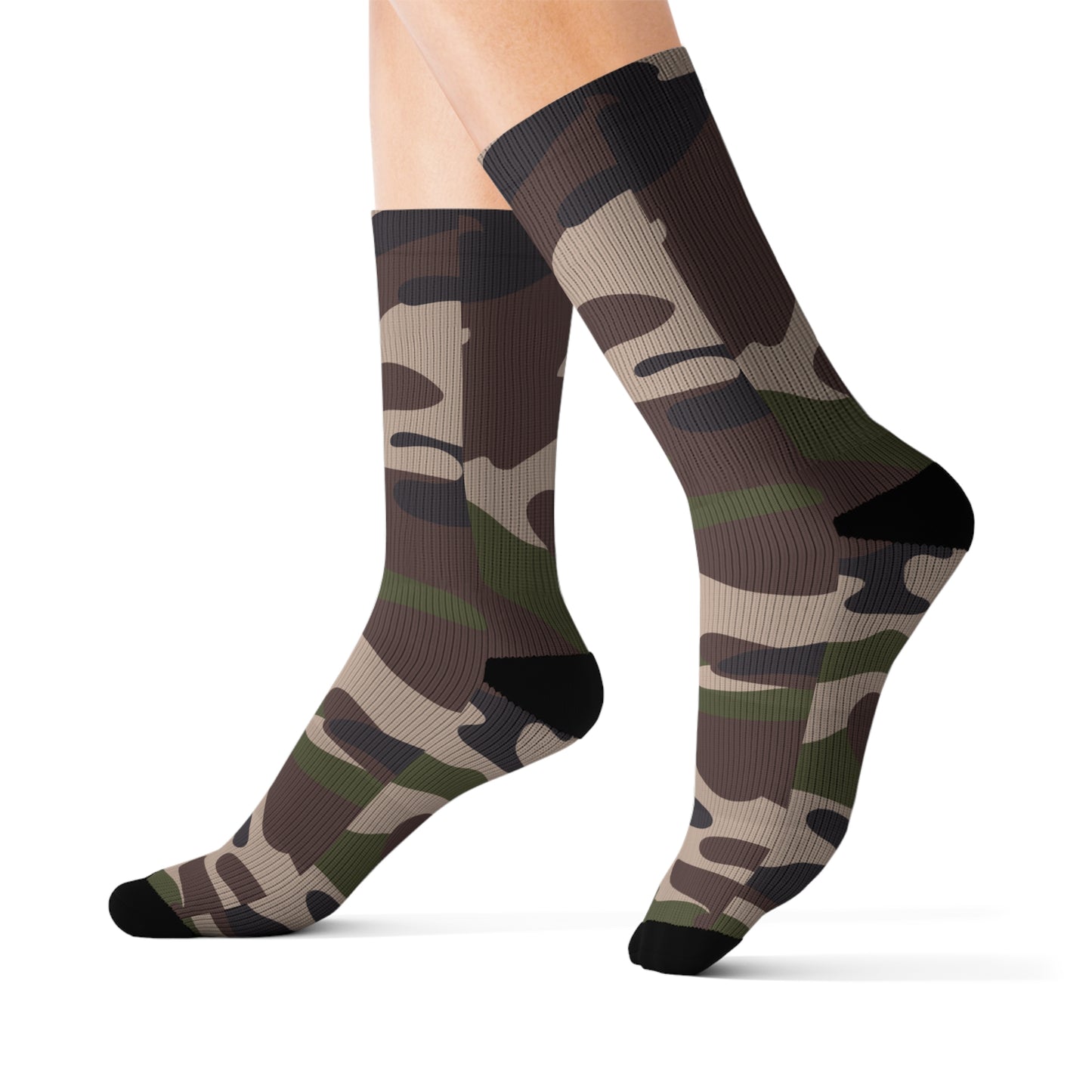 Green Camo Sublimation Socks