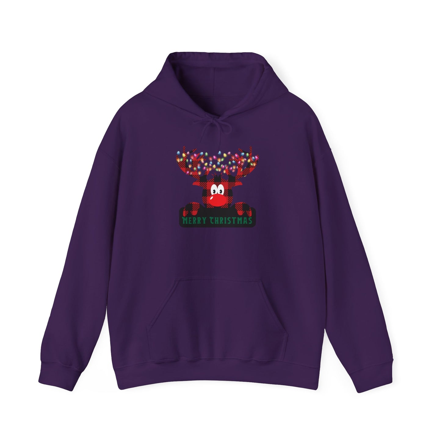 Plaid Deer Unisex Heavy Blend™ Hooded Sweatshirt
