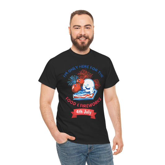 Food & Fireworks Unisex Heavy Cotton Tee