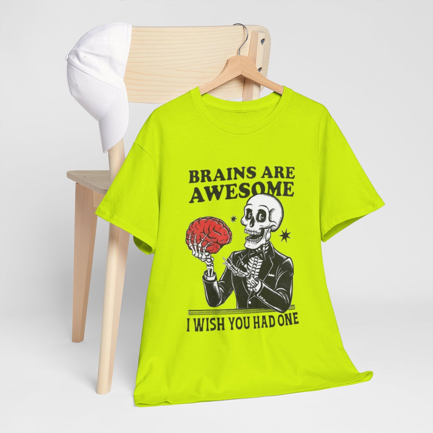Brains Unisex Heavy Cotton Tee