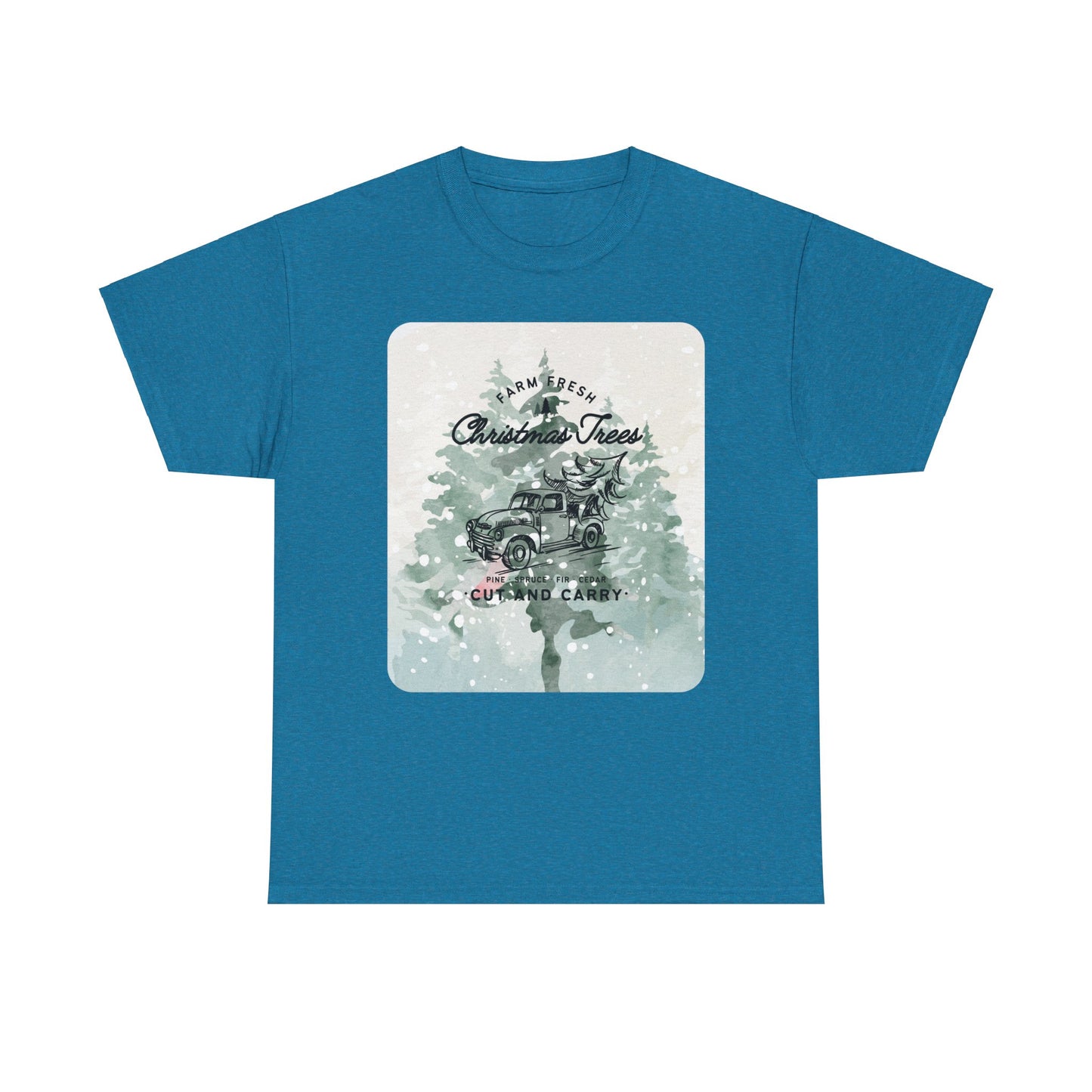 Christmas Trees Unisex Heavy Cotton Tee