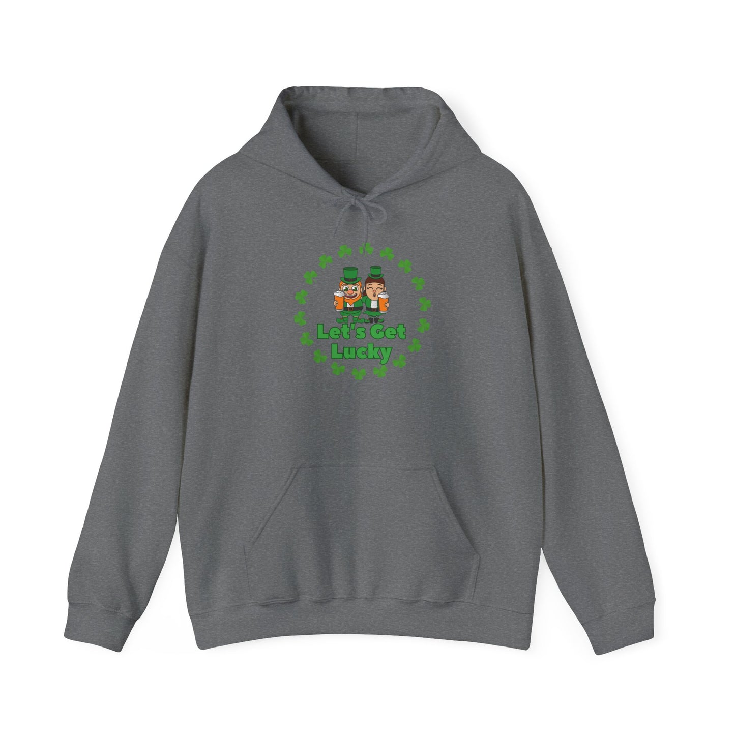 Lets get Lucky Unisex Heavy Blend™ Hooded Sweatshirt