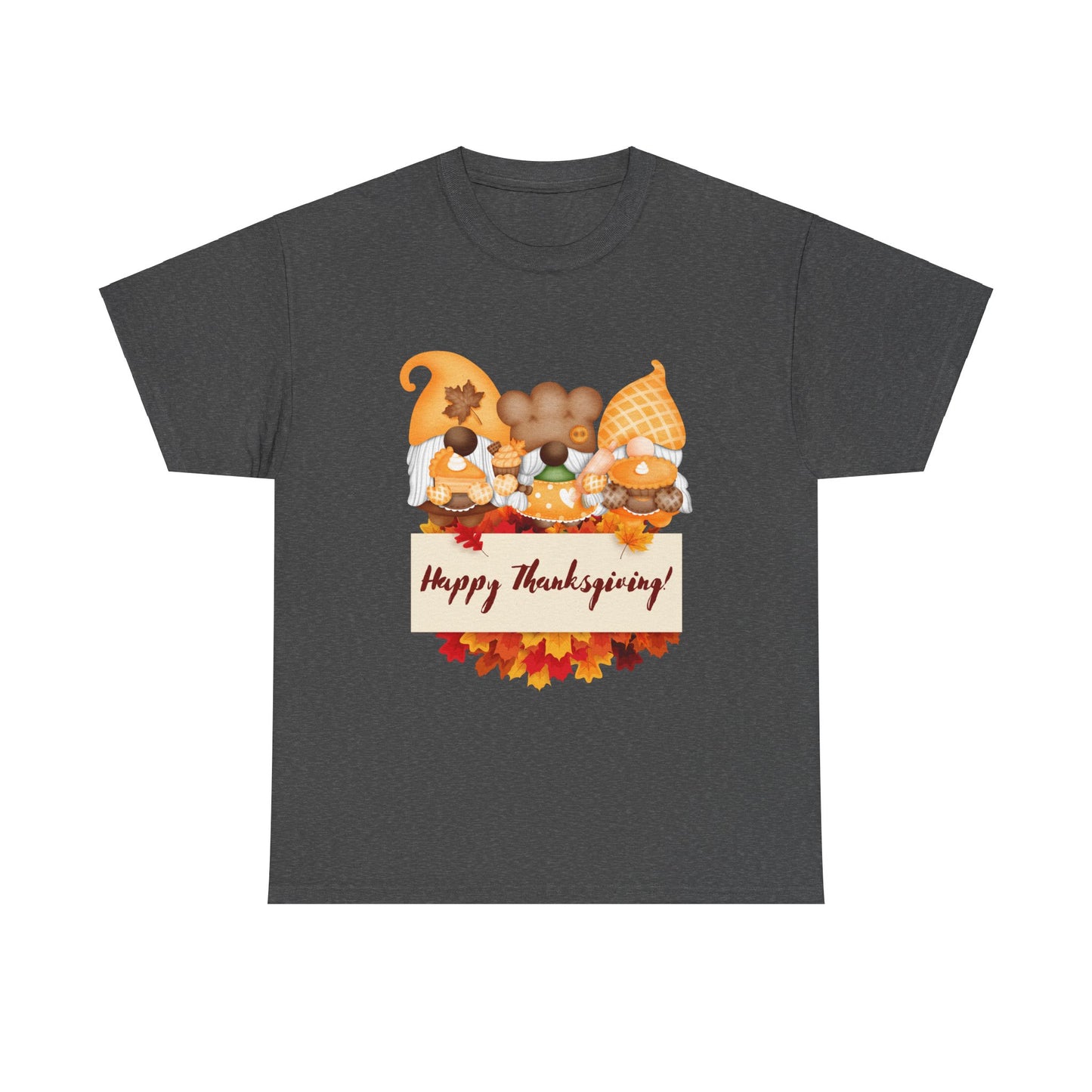 Gnome Thanksgiving Unisex Heavy Cotton Tee