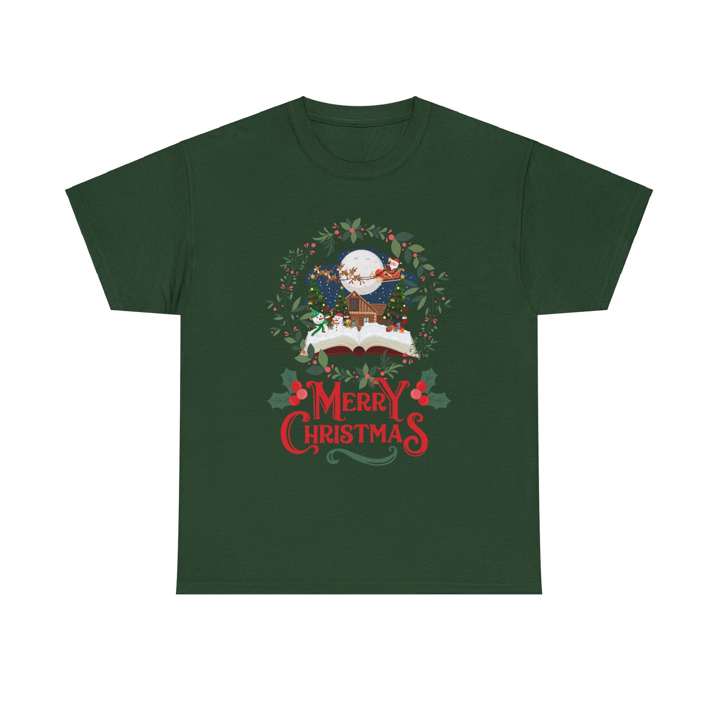 Merry Christmas Unisex Heavy Cotton Tee