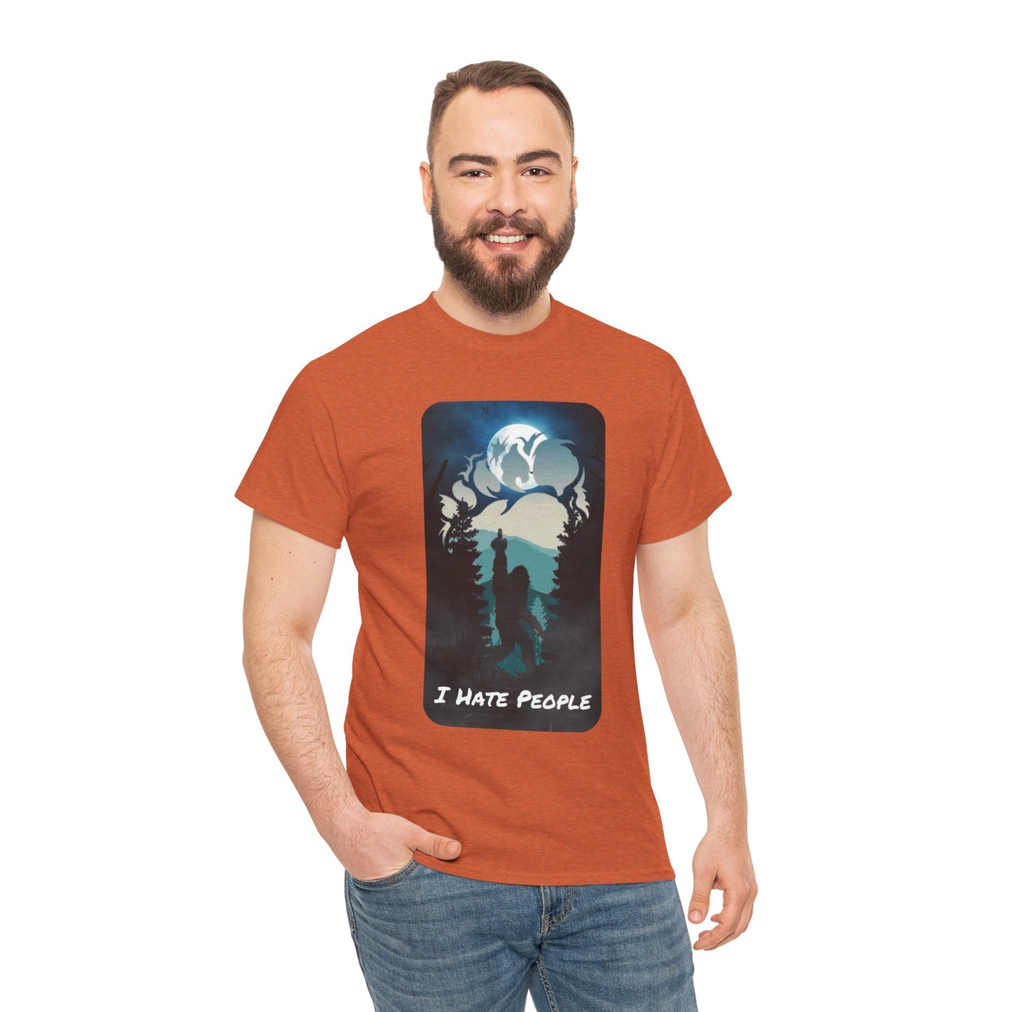 I Hate People Unisex Heavy Cotton Tee