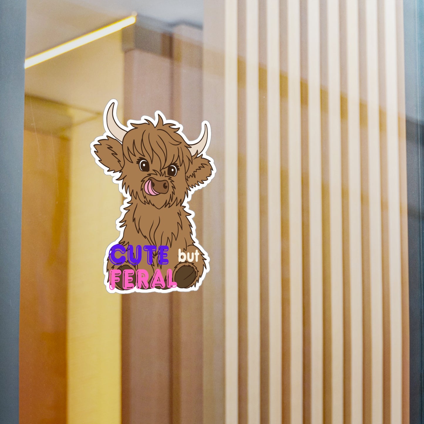 Cute but Feral Kiss-Cut Vinyl Decals