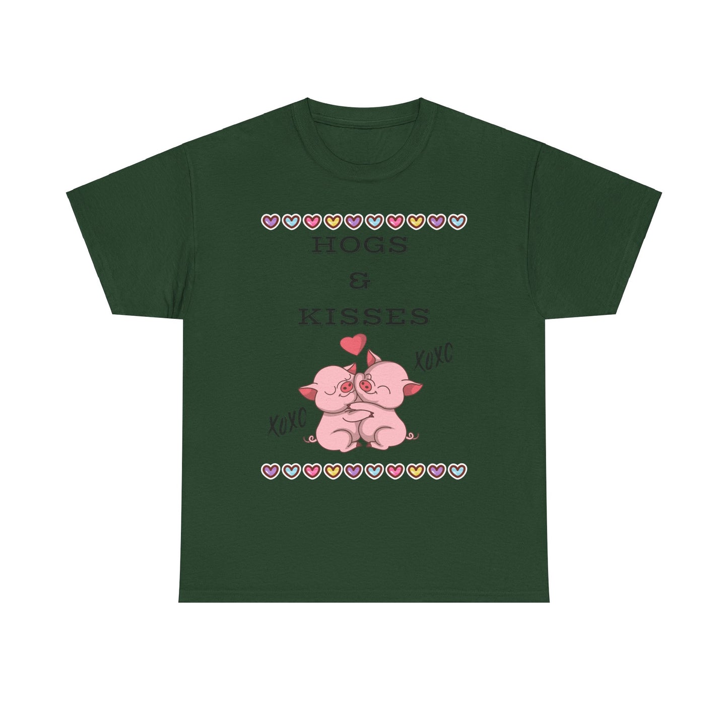 Hogs & Kisses Unisex Heavy Cotton Tee
