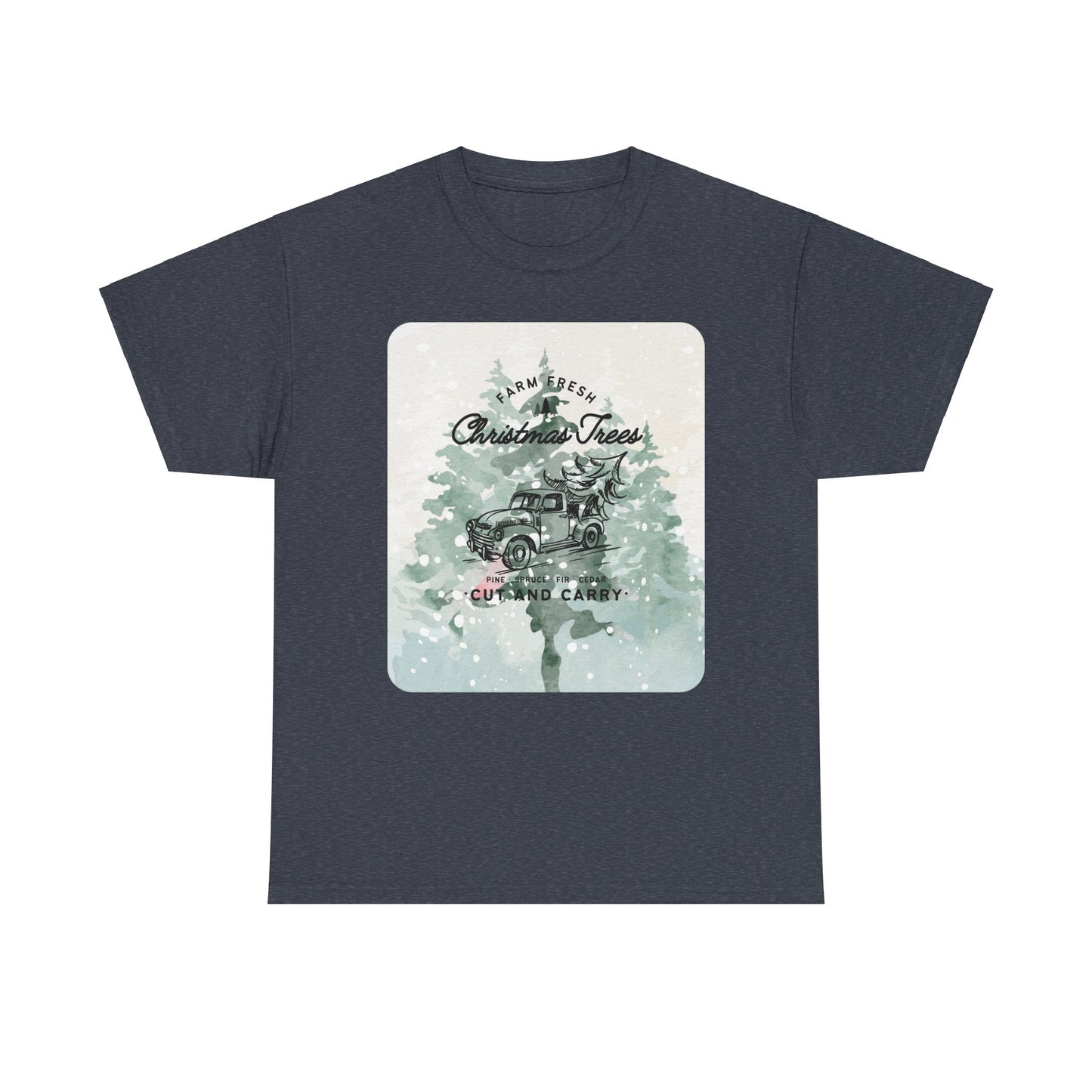 Christmas Trees Unisex Heavy Cotton Tee
