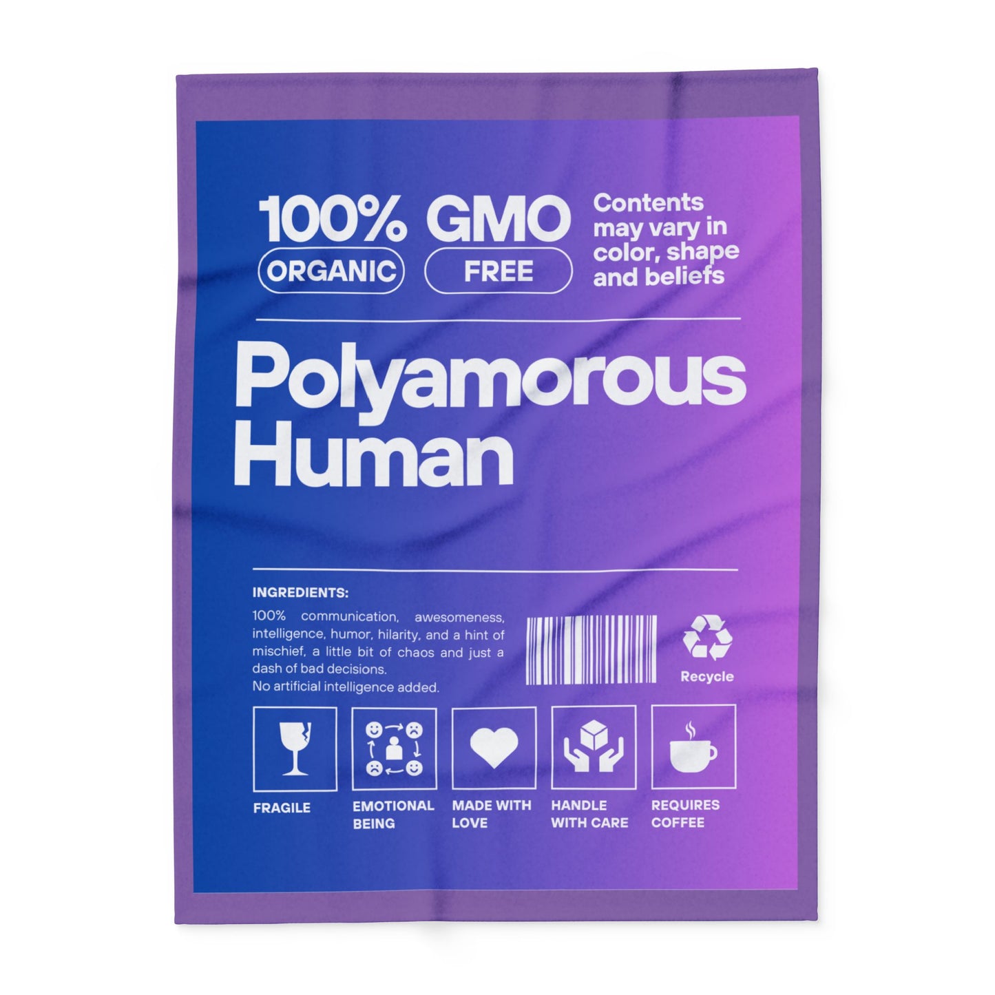 Polyamorous Arctic Fleece Blanket