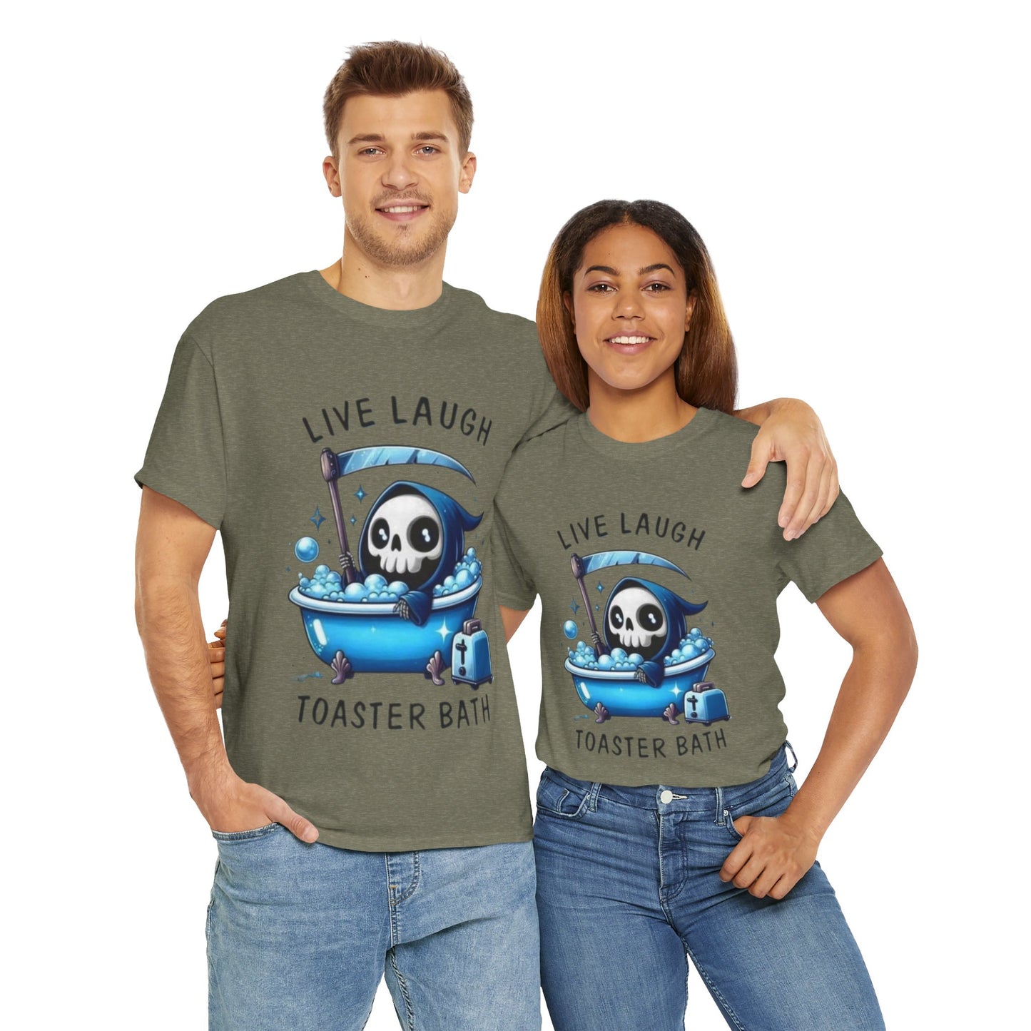 Live Laugh Unisex Heavy Cotton Tee