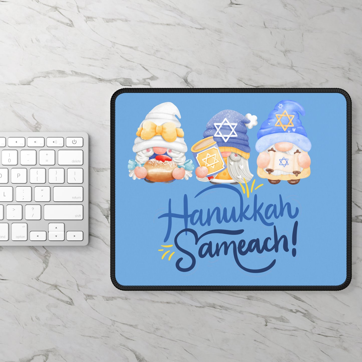 Hanukkah Gnomes Gaming Mouse Pad
