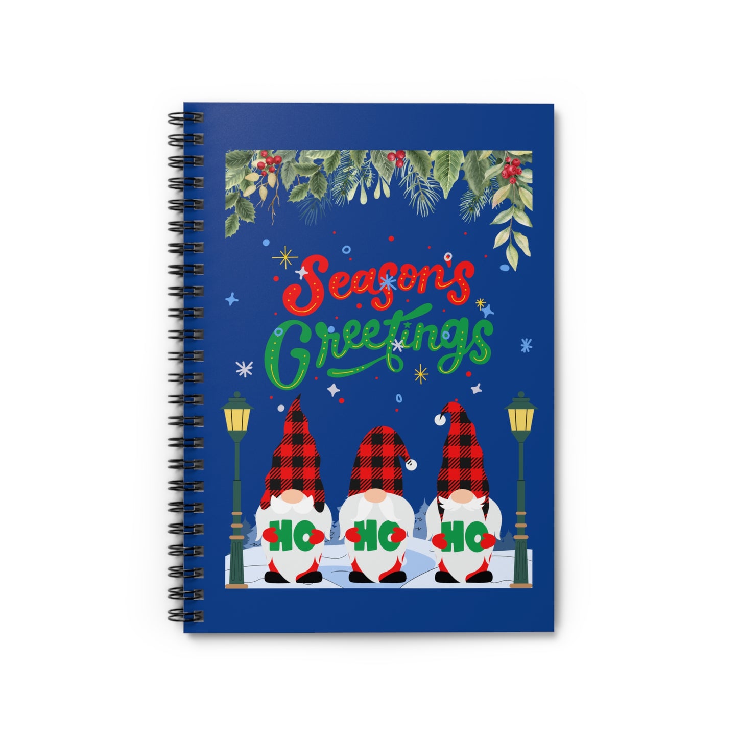 Season Greetings Spiral Notebook - Ruled Line